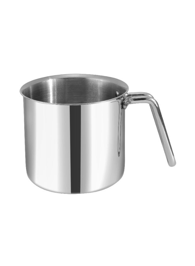 Vinod Platinum Triply Stainless Steel Milk Pot 14 cm (2 Litre) with Handle, Glass Lid & Steam Vent | Use as Milk Boiler & Milk Boiling Pot, Tea Pan and Coffee Warmer | Gas & Induction Compatible - Image 5